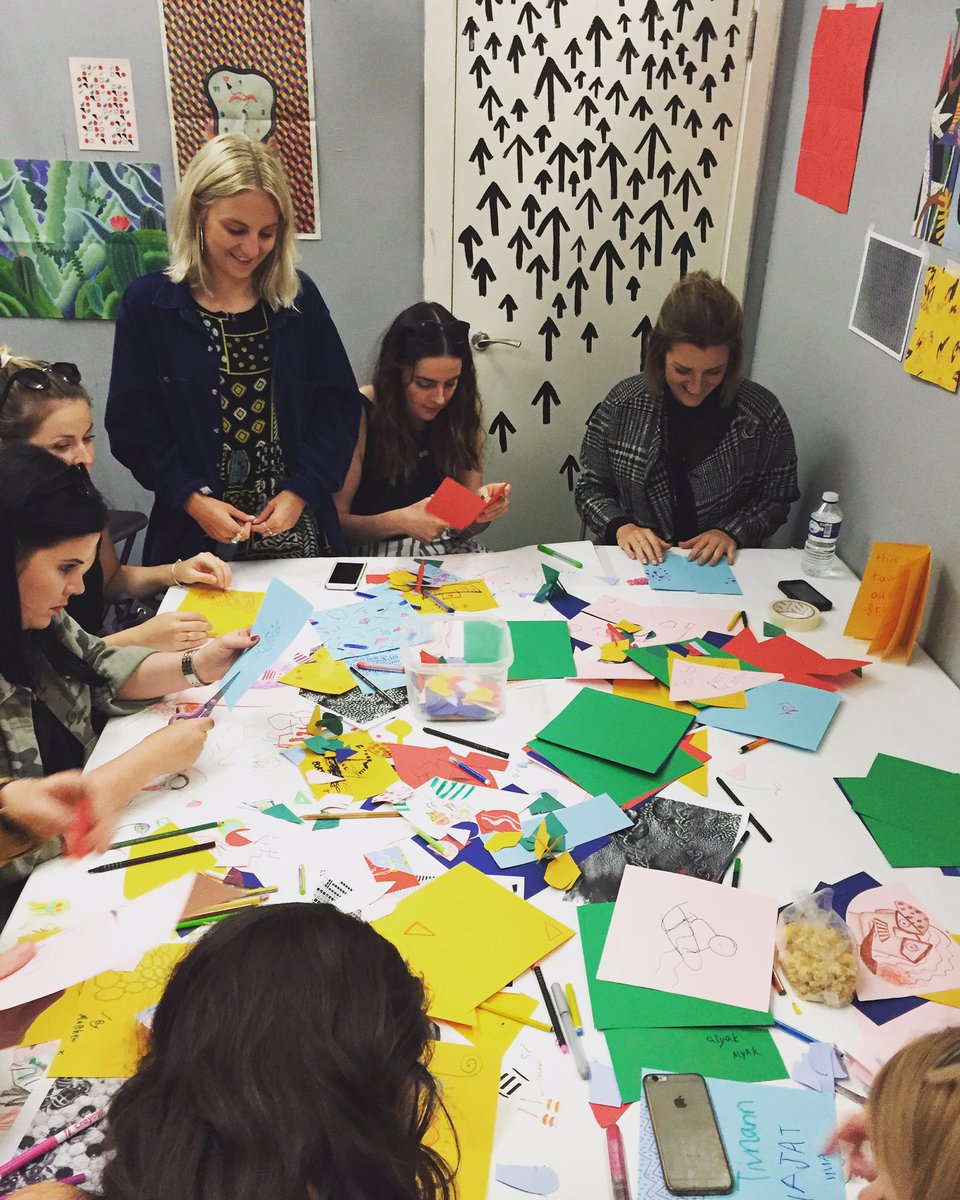 〰 Exploring pattern and shape at Lauren Baxter's cognitive workshop 〰
