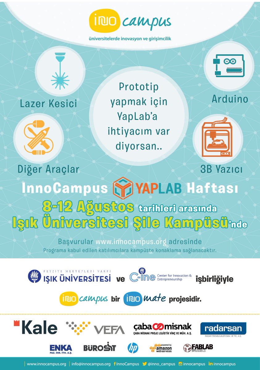 inno_campus's tweet photo. Prototip yapmak isteyen gençleri de unutmadık. 
Başvuru için https://t.co/4hrPlNeURd
#prototip #yaplab #atölye https://t.co/4oBym4Miq7