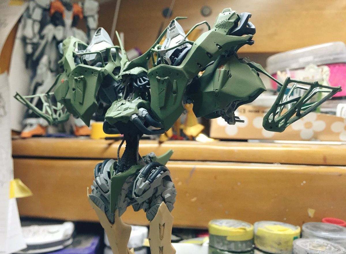 FSS】うに（@unitkhs）さんが完成させたヤクト・ミラージュのガレキ