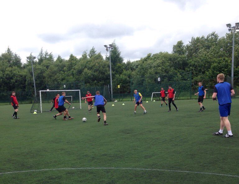 oldboltsafc's tweet photo. Good training session over @BoltonArena this afternoon #preseason #OBAFC 💪🏼💪🏼 https://t.co/d693xlAZQ8