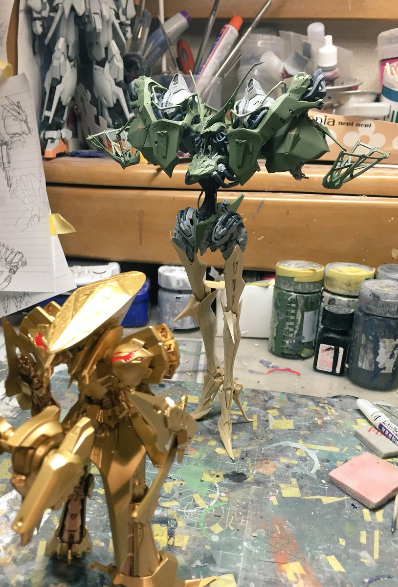 FSS】うに（@unitkhs）さんが完成させたヤクト・ミラージュのガレキ