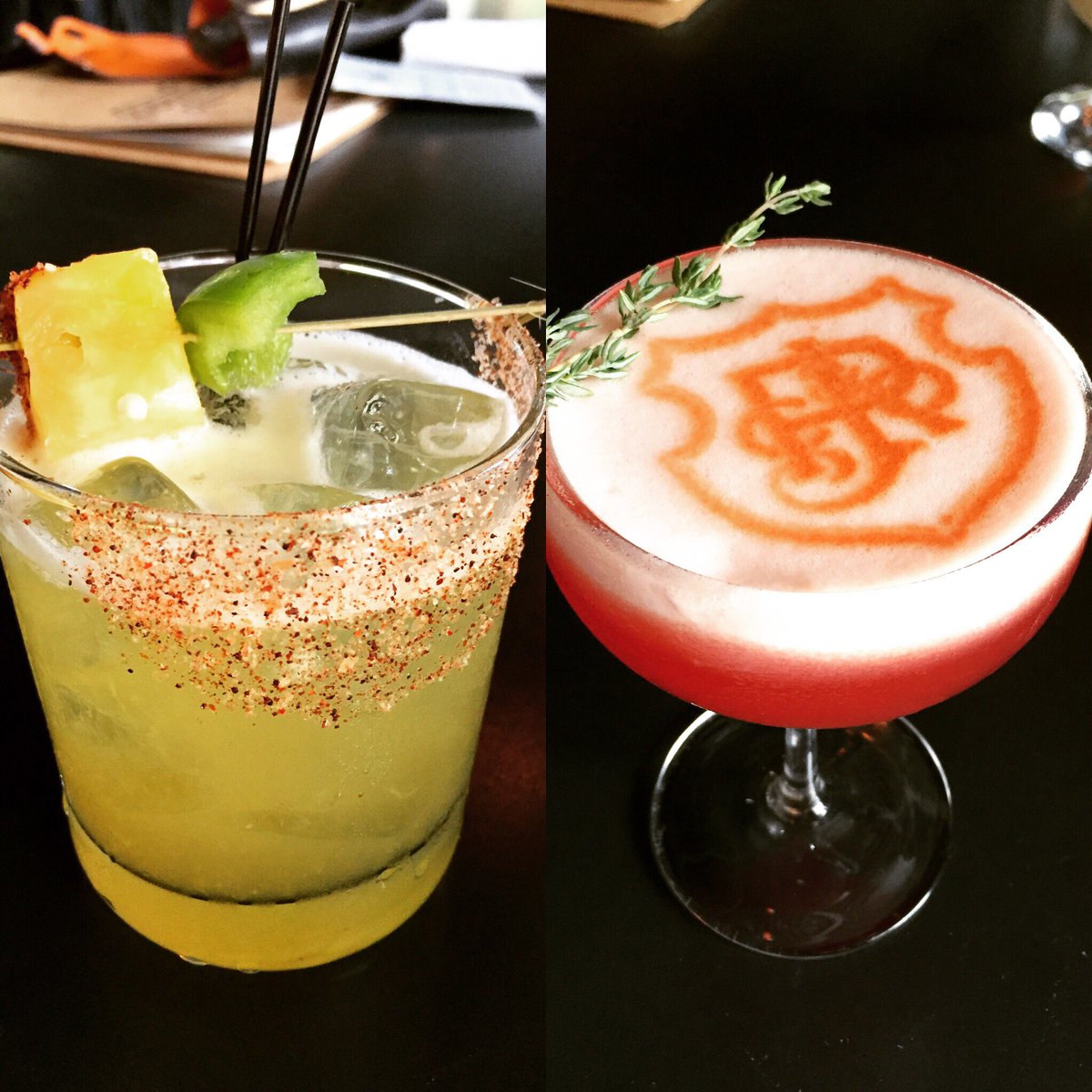 ThePerfectSpot's tweet photo. The right combo: #cocktails as pretty they are drinkable @TheWayBackDen #Denver #bar #bars #restaurant #drink https://t.co/752R8HI8eA
