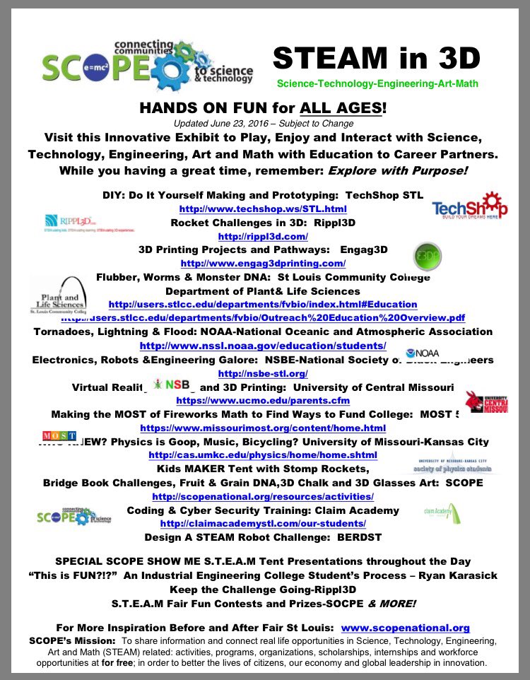 STEMHubSTL's tweet image. Happy 4th of July weekend! If you&apos;re going to @FairSaintLouis stop by this awesome exhibit: fairsaintlouis.org/wp-content/the…