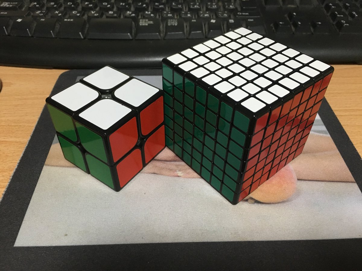 ふみき 終着駅苫小牧 ルービックキューブよくある誤解 2x2はルービックキューブが解けない人にとっては別に簡単なパズルではない 7x7はルービックキューブが解ける人にとっては別に難しいパズルではない