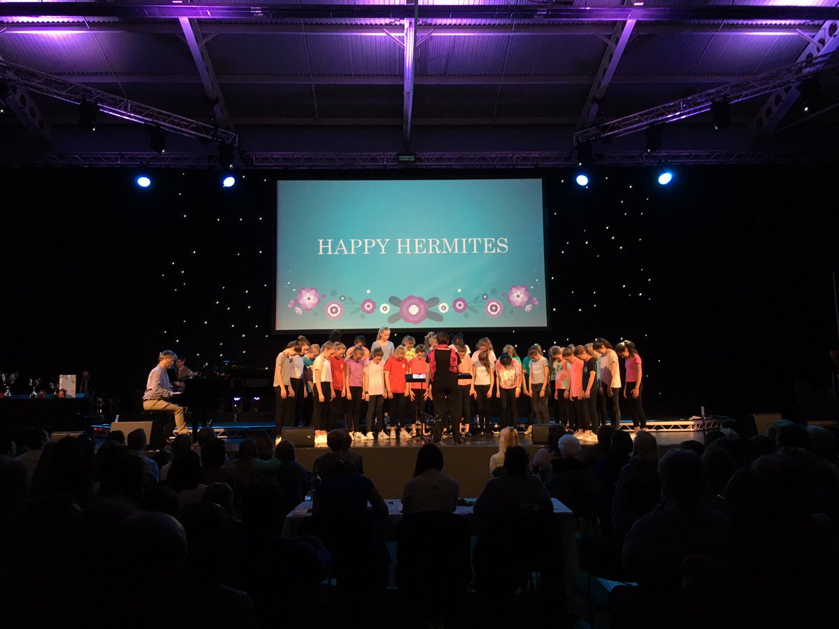 DowneHouseMusic's tweet photo. The Parry Cup for the best choral contribution was won by the Happy Hermites. @DHLowerSchool #BTHD16 https://t.co/lFlIlGAwvB