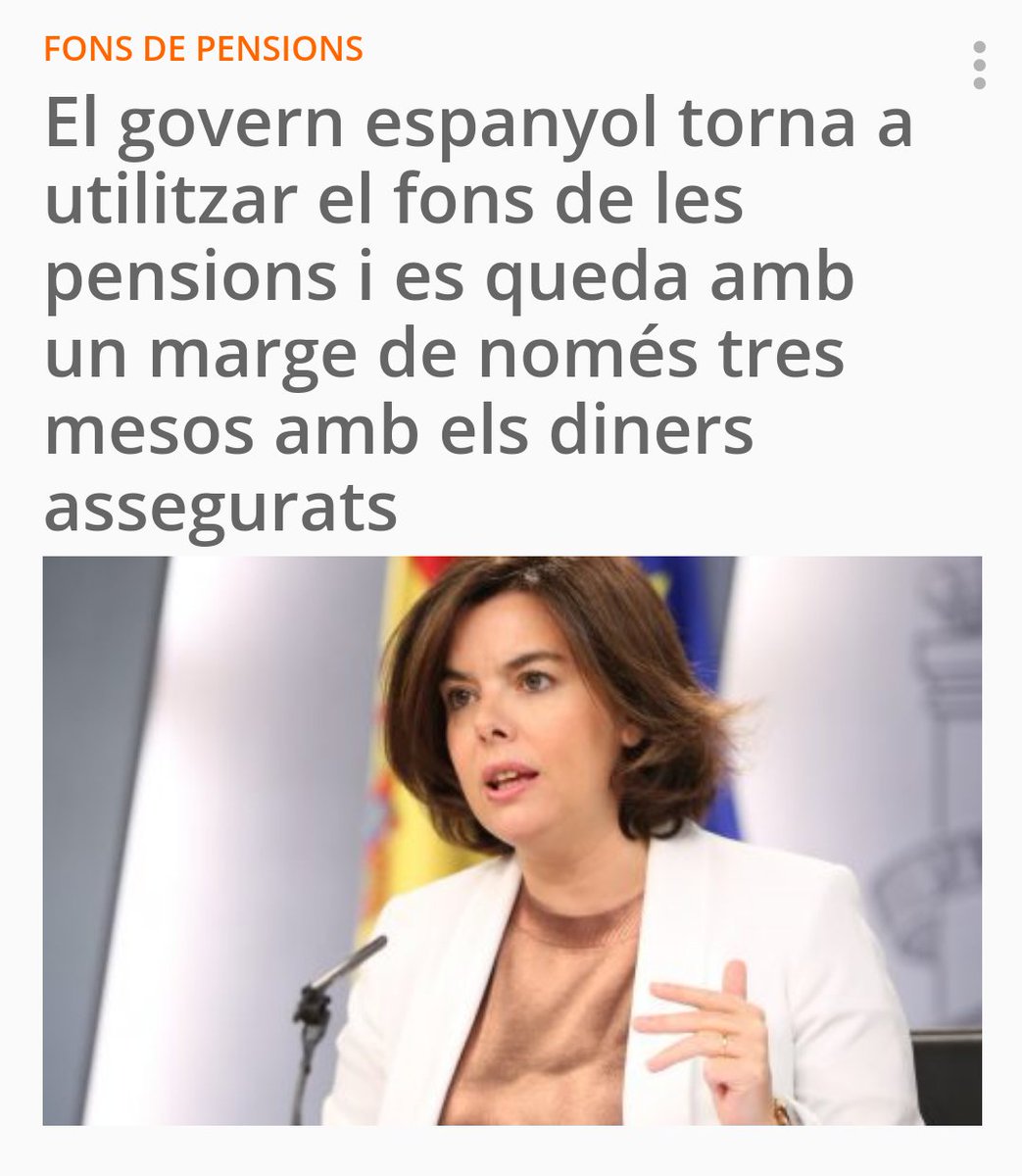 El govern espanyol torna a utilitzar el fons de les pensions i es queda amb un marge de només tres mesos amb els diners assegurats