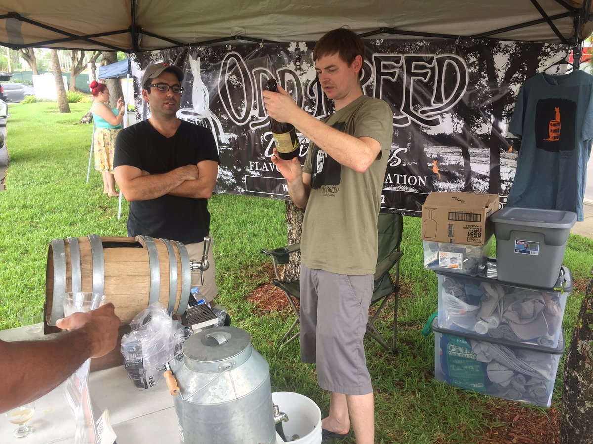 oddbreedwild's tweet photo. Pouring beer at @miabeerco. Come hang! #southfloridawildales #wildales #oddbreed https://t.co/YRZDjTVq7v