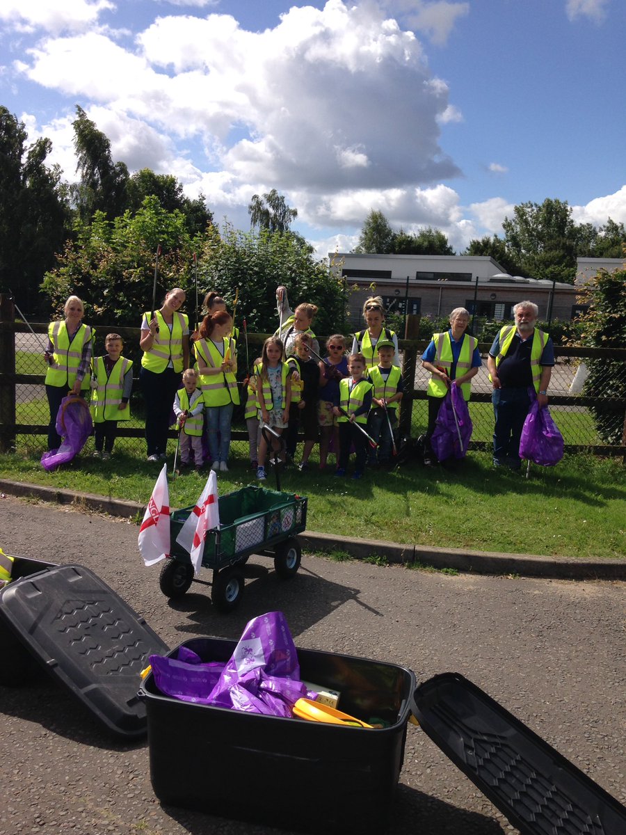 HeadLaurahead's tweet photo. Super proud of our little man organising his first litter pick... Lots of brilliant people turned up well done X https://t.co/EApNBUjOEV