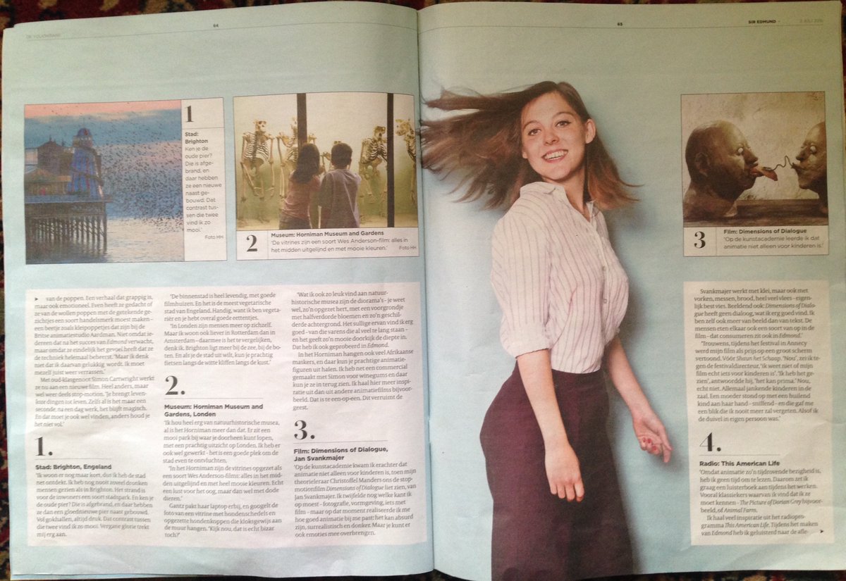 ninagantz1's tweet photo. Interview in de Volkskrant. Apparently I'm a Poppenspeler! https://t.co/JekxMQeeH1