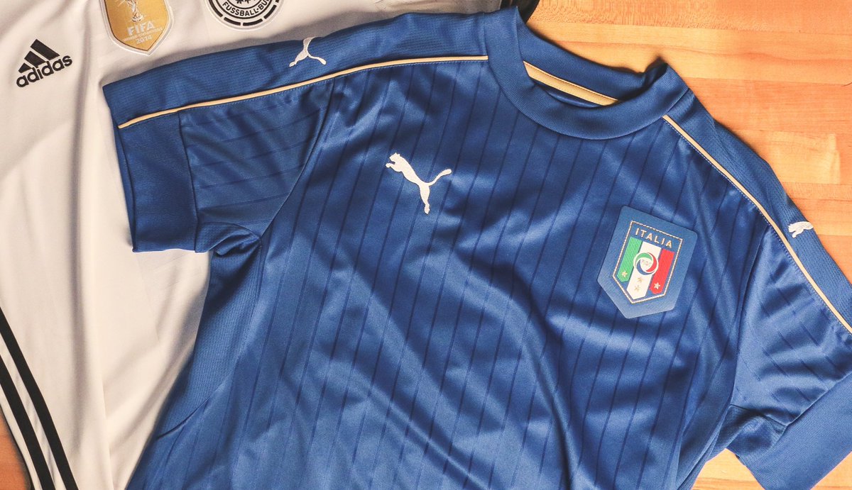 soccerdotcom's tweet photo. #EURO2016 Giveaway! If 🇮🇹 win today, we'll give away a jersey for each goal scored! RT and Follow to enter! #GERITA https://t.co/7gVLY95roG
