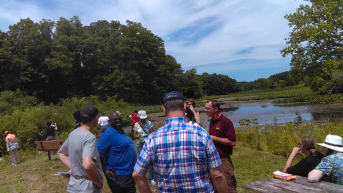 TheCHerP's tweet image. #CalumetHeritage at the headwaters of the Little Calumet River in LaPorte County with Ranger Jeremy