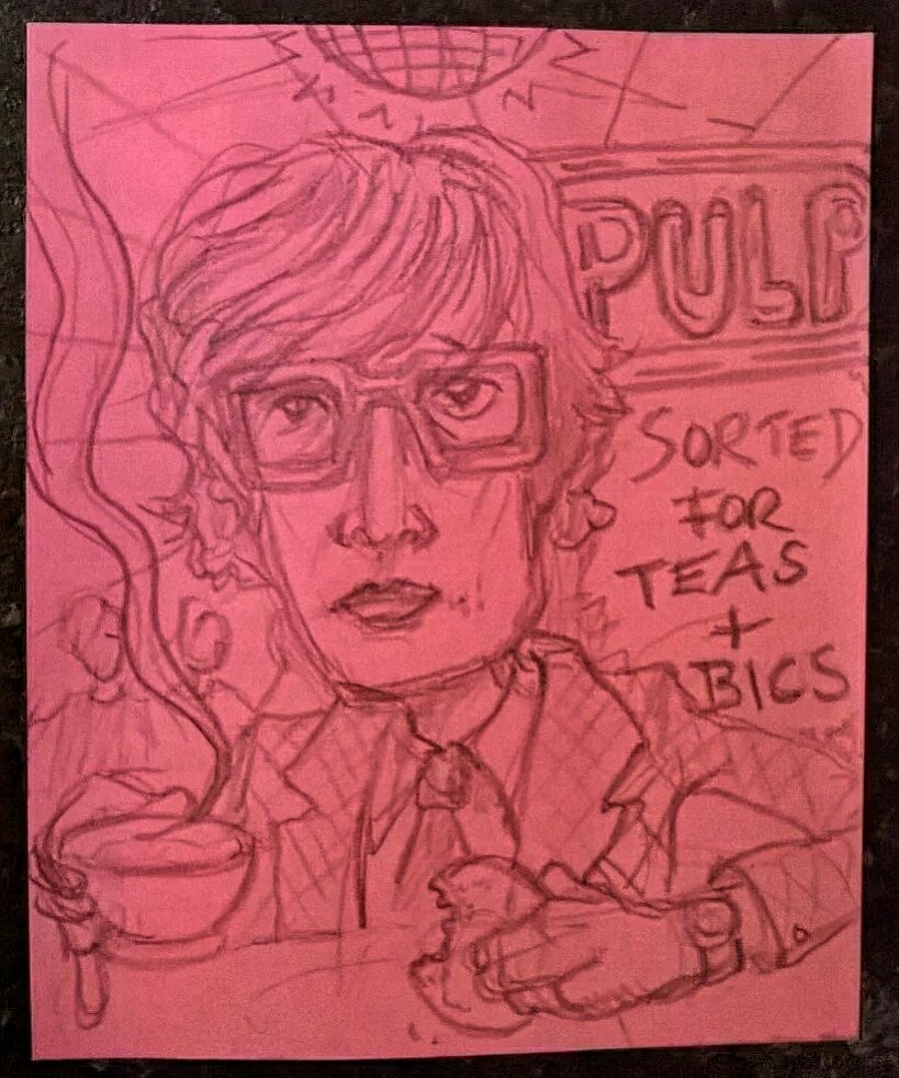 "Pulp - Sorted for teas and bics" #teapun #pulp #disco2000 #jarviscocker