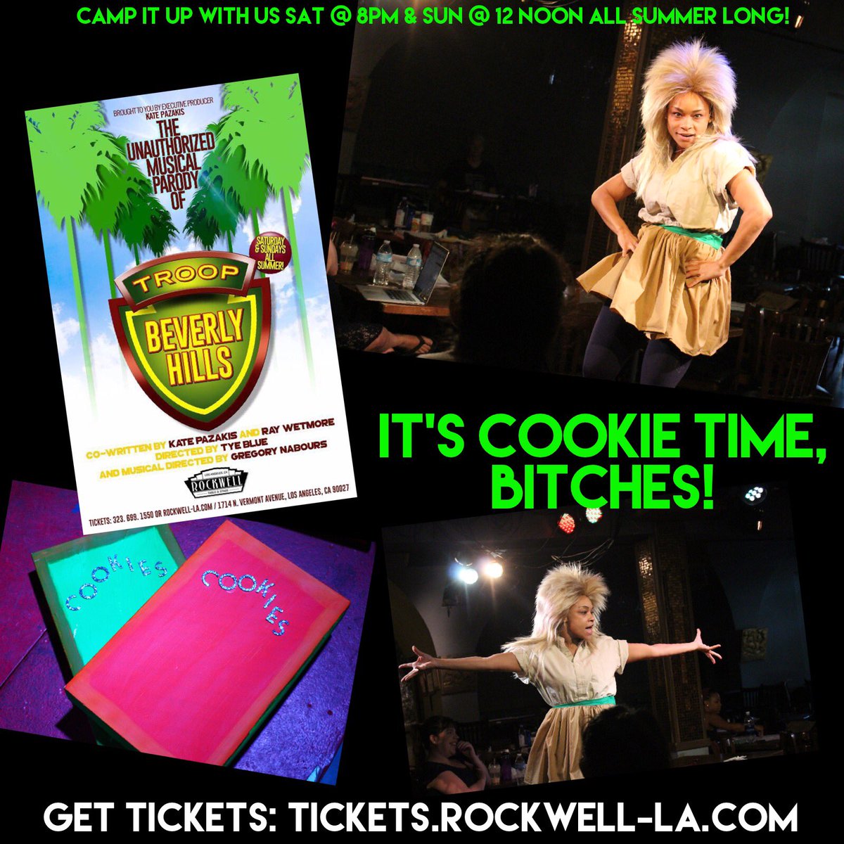 UMPOSeries's tweet photo. Tonight. 8pm at @LA_Rockwell. Opening night. 🍪🎤😂#musicalparody #troopbevhillsunauthorized #UMPOSeries #itscookietime https://t.co/BlgPLeZb9j