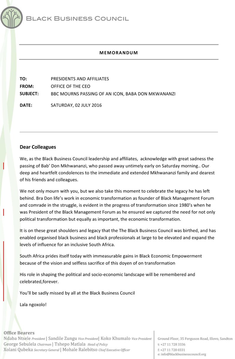 BlackBCouncil's tweet photo. @BMFNational @mncanem @KrilaGP @SundayTimesZA @Powerfm987 @Andile_Khumalo @The_New_Age @ANN7tv https://t.co/R9zn0tzO4w