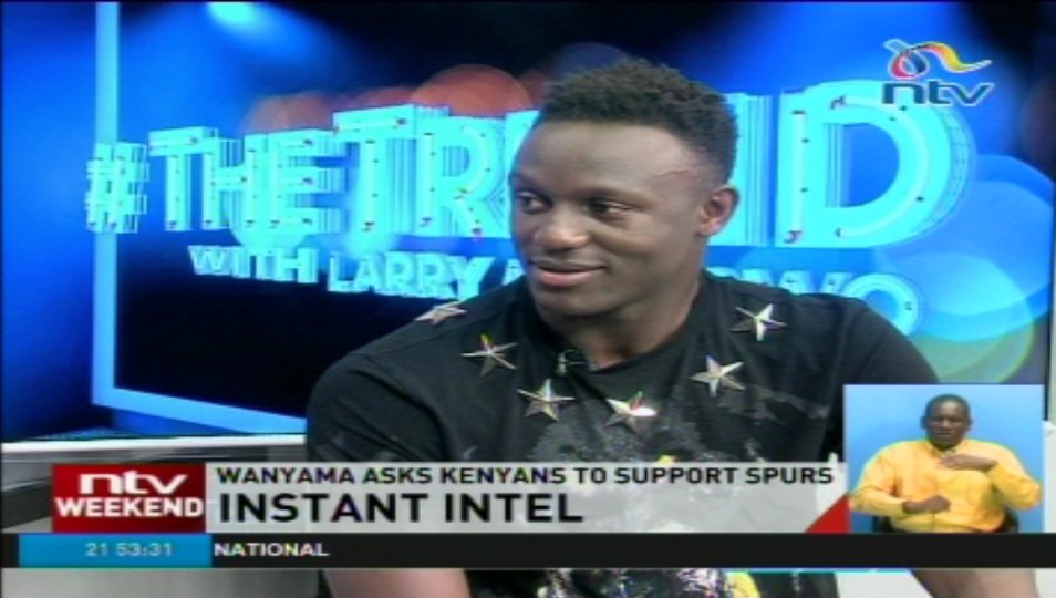 ntvkenya's tweet photo. Wanyama asks Kenyans to support Spurs #InstantIntel https://t.co/RcxsrFHNPz