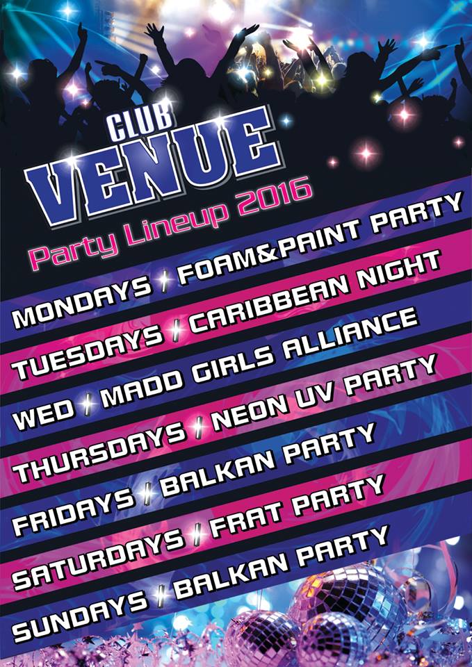 VENUE NIGHT CLUB GRAND OPENING TONIGHT WITH NO OTHER THAN OUR VERY OWN FRAT PARTY!!!
DOORS OPENAT23.30 <a href="/kavoscruises/">Kavos Booze Cruise</a>