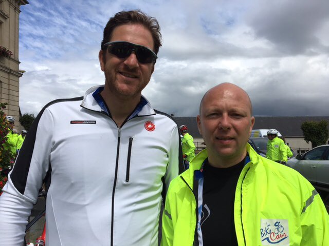 Sur la #bikecoeur il y a aussi des agents #AXAOuest qui font la course. Ici Jérôme Desjardins (St Etienne duRouvray)