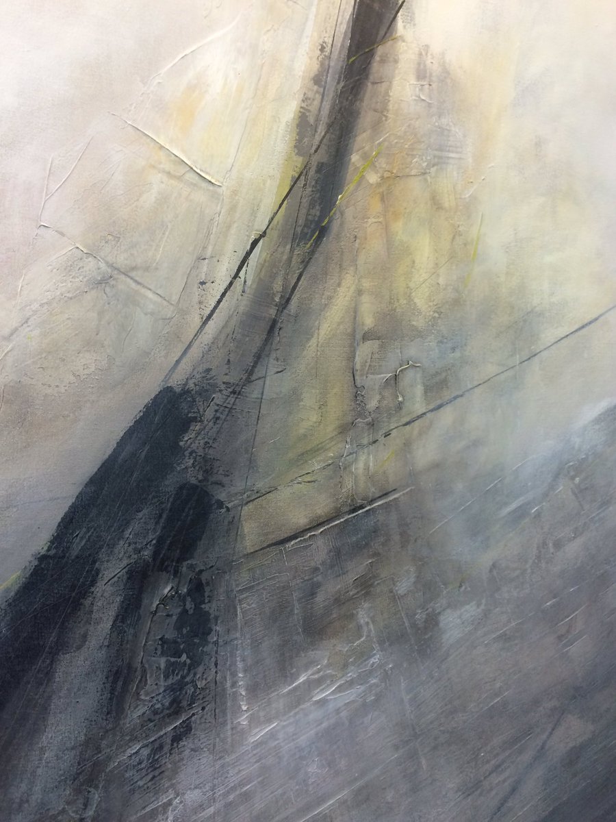 BozarthArt's tweet photo. Working on a 9'x5' #expressionist #abstract - the struggle is real! #paintersblock #acrylic #yegart #studiotime #art https://t.co/TgC6wkgxKH