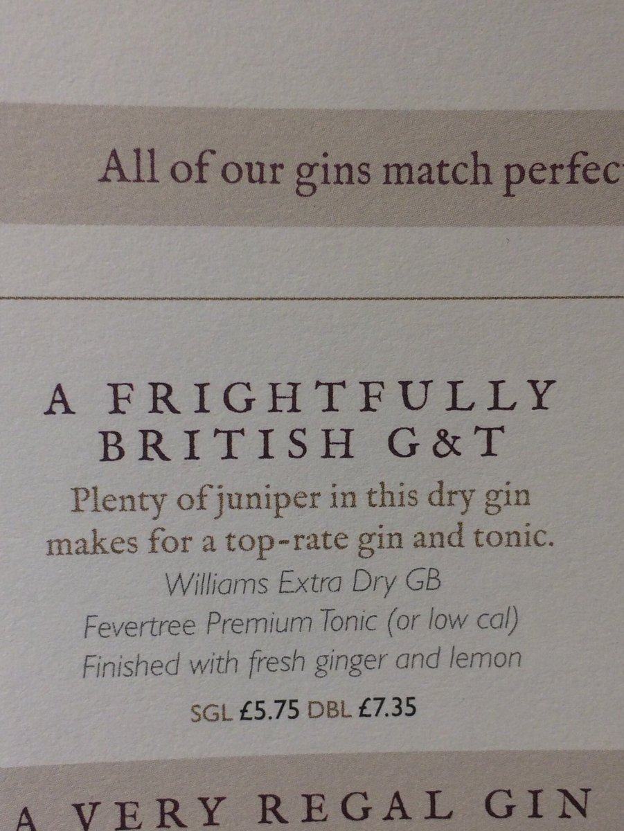 Dilksie's tweet photo. @Vintage_Inns shame that you advertise this gin with fresh ginger, only ginger cordial added #dissappointed https://t.co/Kgilfqs32b