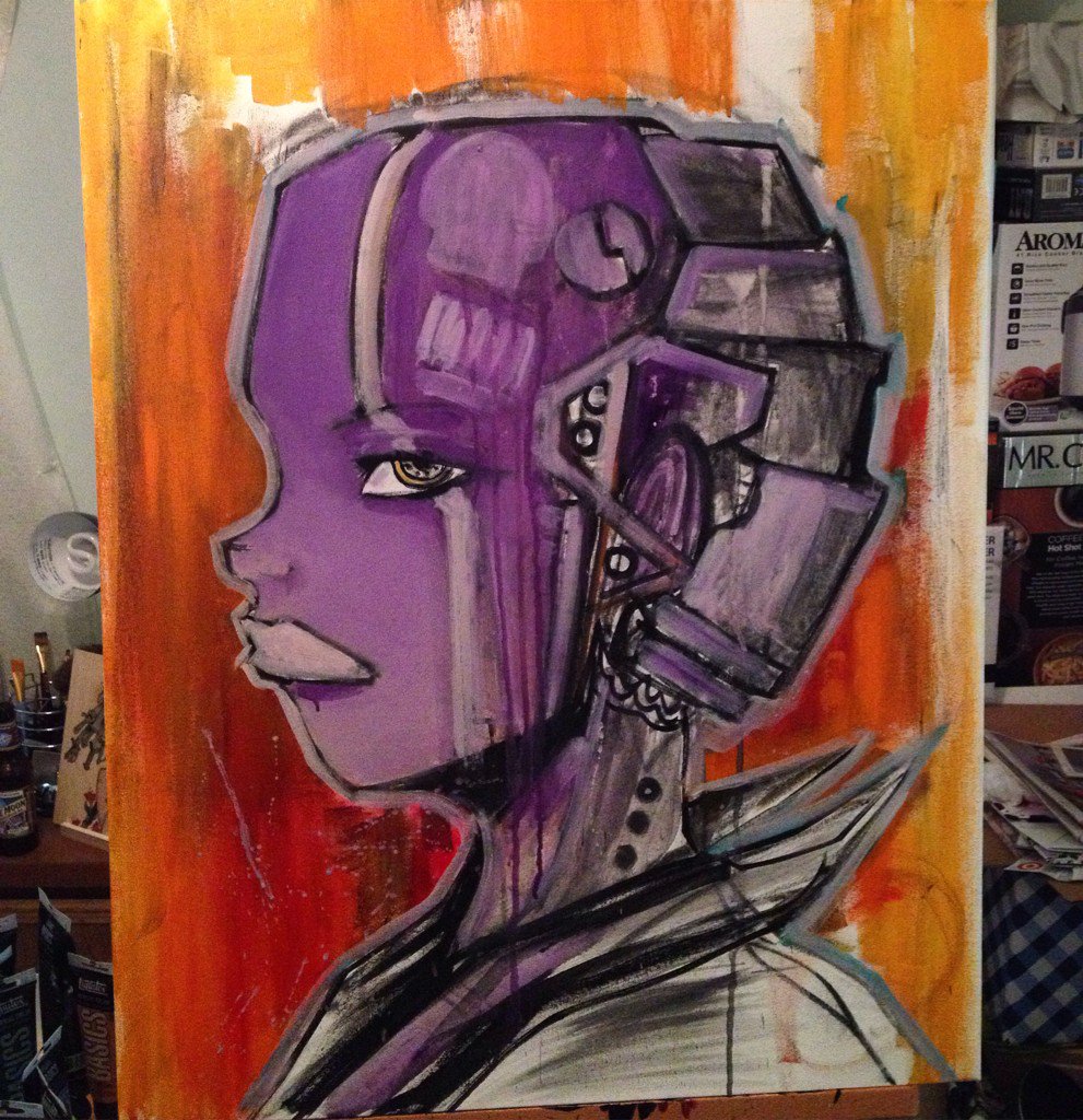 Making some progress with this #painting #WIP