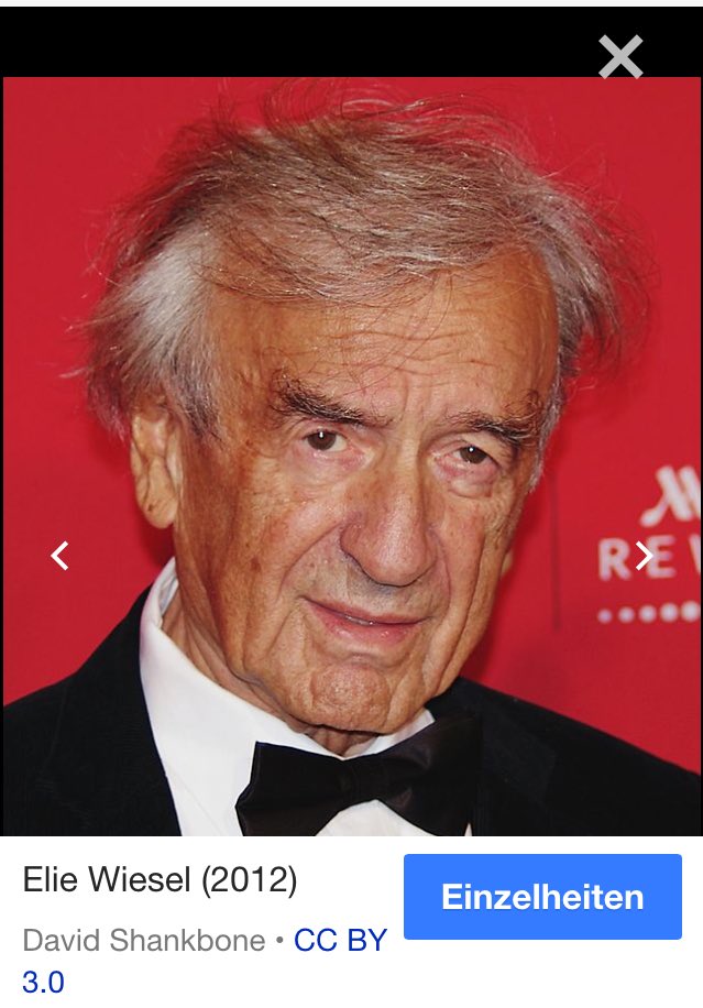 Elie Wiesel, Friedensnobelpreisträger (1986) ist im Alter von 87 Jahren gestorben. de.m.wikipedia.org/wiki/Elie_Wies…