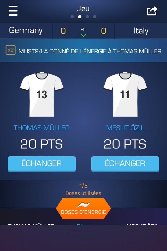 BaptisteBarnum's tweet photo. Je viens d'utiliser mon Double Up sur Thomas Müller sur @ultimatefanlive pour #GER vs #ITA https://t.co/Ti4m1nbPHw