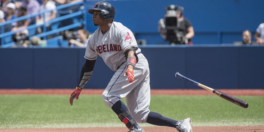 theScore's tweet photo. .@Indians' Rajai Davis has hit for the cycle after a 9th inning single. https://t.co/bABGTSNbJF