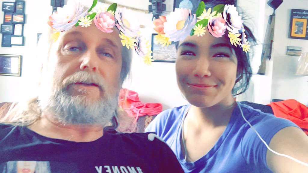 Took a snap with my godfather💖✨
