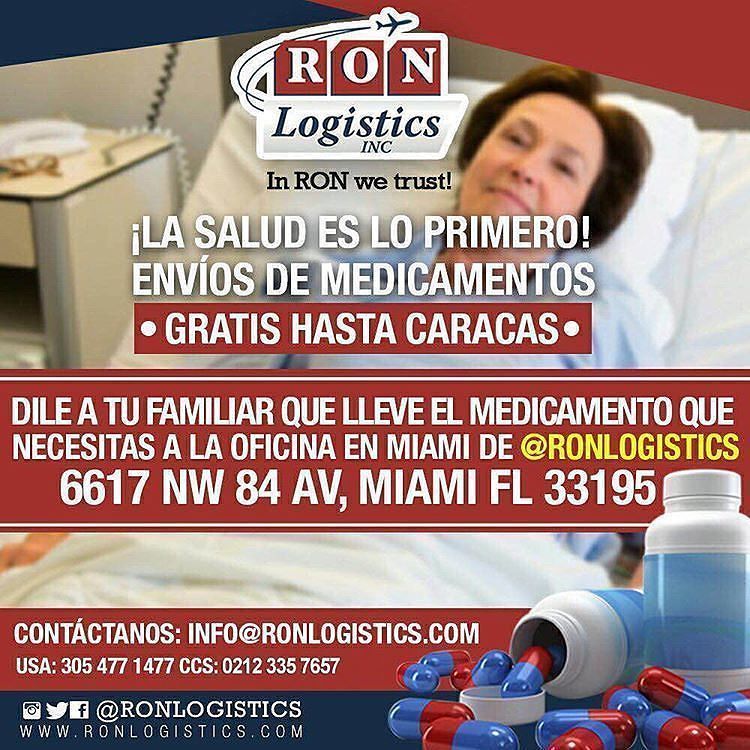 ronlogistics's tweet photo. El #ronteam ayuda a todos lo que lo necesiten, envié los medicamento para sus familiares o… https://t.co/nU9kUuKOJZ https://t.co/HI9zHpoOlK