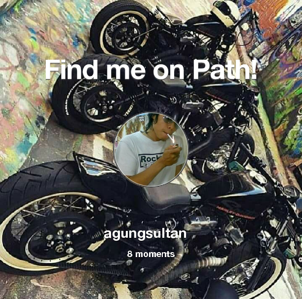 agungBiGphone's tweet photo. Find me on #Path now! Go to https://t.co/oqKhAAZMXF https://t.co/yeVLBba9FT