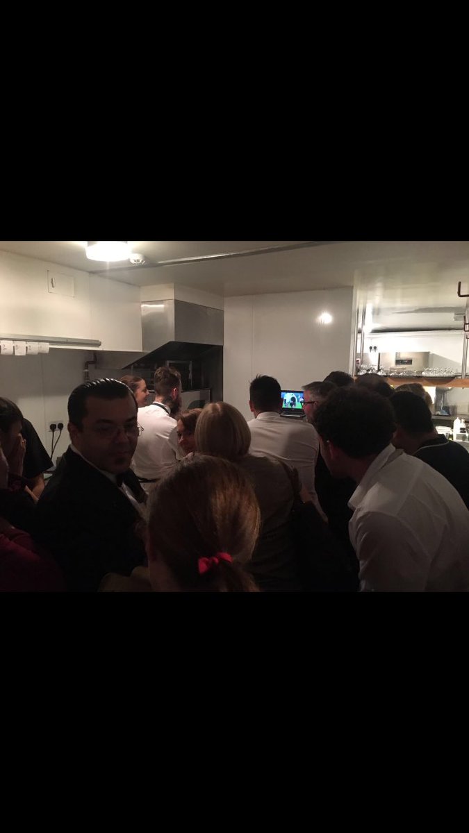 Declanmaxwell's tweet photo. Customers decided it was easier to join us in the kitchen @SmsLuna to watch the outcome ,hard luck Italy . https://t.co/UcWGHxRpo0