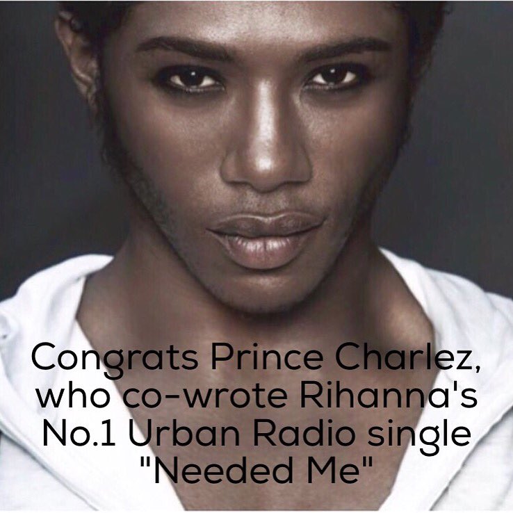 Congratulations to <a href="/PRINCECHARLEZ/">PRINCE CHARLEZ</a>, who co-wrote #Rihanna's No.1 Urban Radio single #NeededMe! #SongwritersFirst
