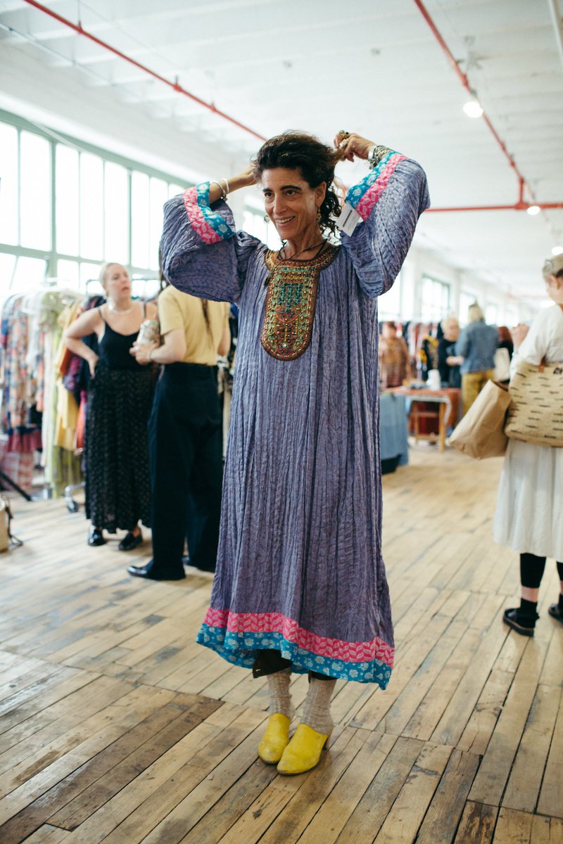 The master matchmaker StyleLikeU during our Brooklyn show 🎨 Photo by Carly Foulkes