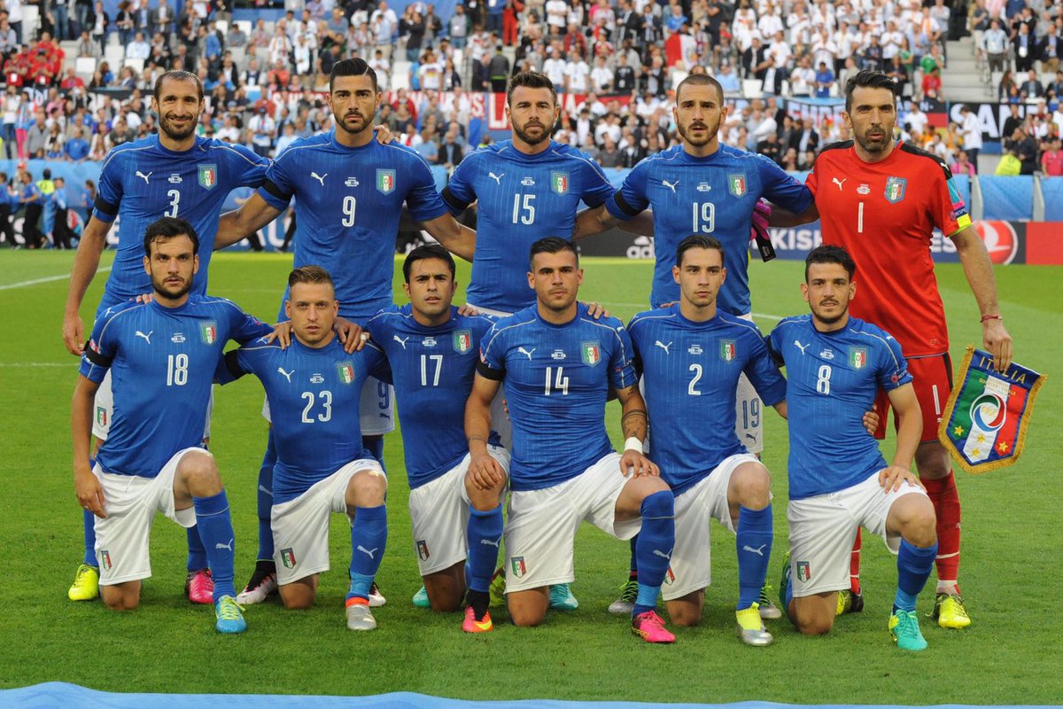 acmilan's tweet photo. #Euro2016 
#GER defeats #ITA 6-5 on penalties.
La Germania vince ai rigori.
Ci avete messo il 💙, grazie @Azzurri! https://t.co/JhfD8beNmx