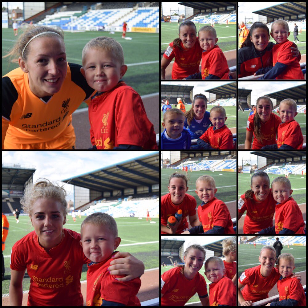 AndrewTCraven's tweet photo. @LFCladies thanx to all the LFC ladies who took time to have pictures &amp; autographs with the kids after 2day's Derby! https://t.co/gPPS3WZQSW