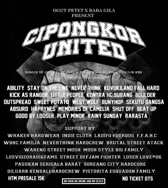 Next gigs, Bandung 10 July 2016 toast;)