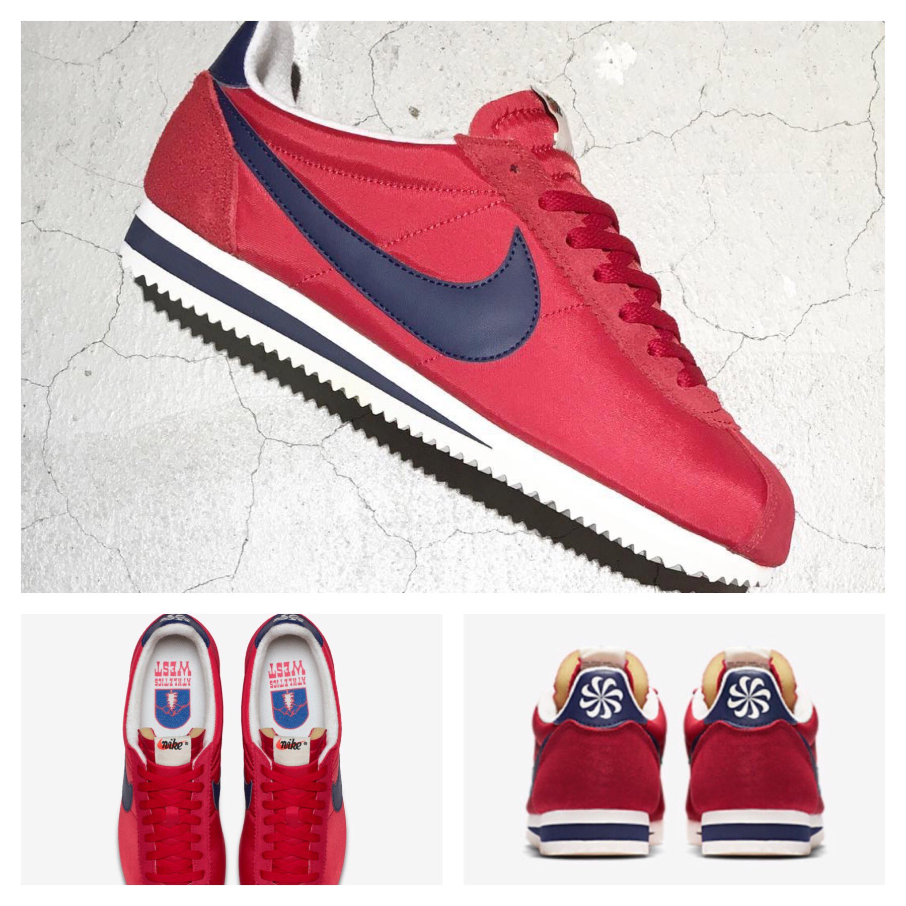 Nike cortez sales athletics west