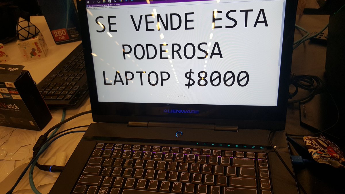 VDouster's tweet photo. #CPMX7 alienware M15X r1 Core i7 6 Gb de Ram 120SSD nvidia gtx 260M https://t.co/x6tbIXS4xC
