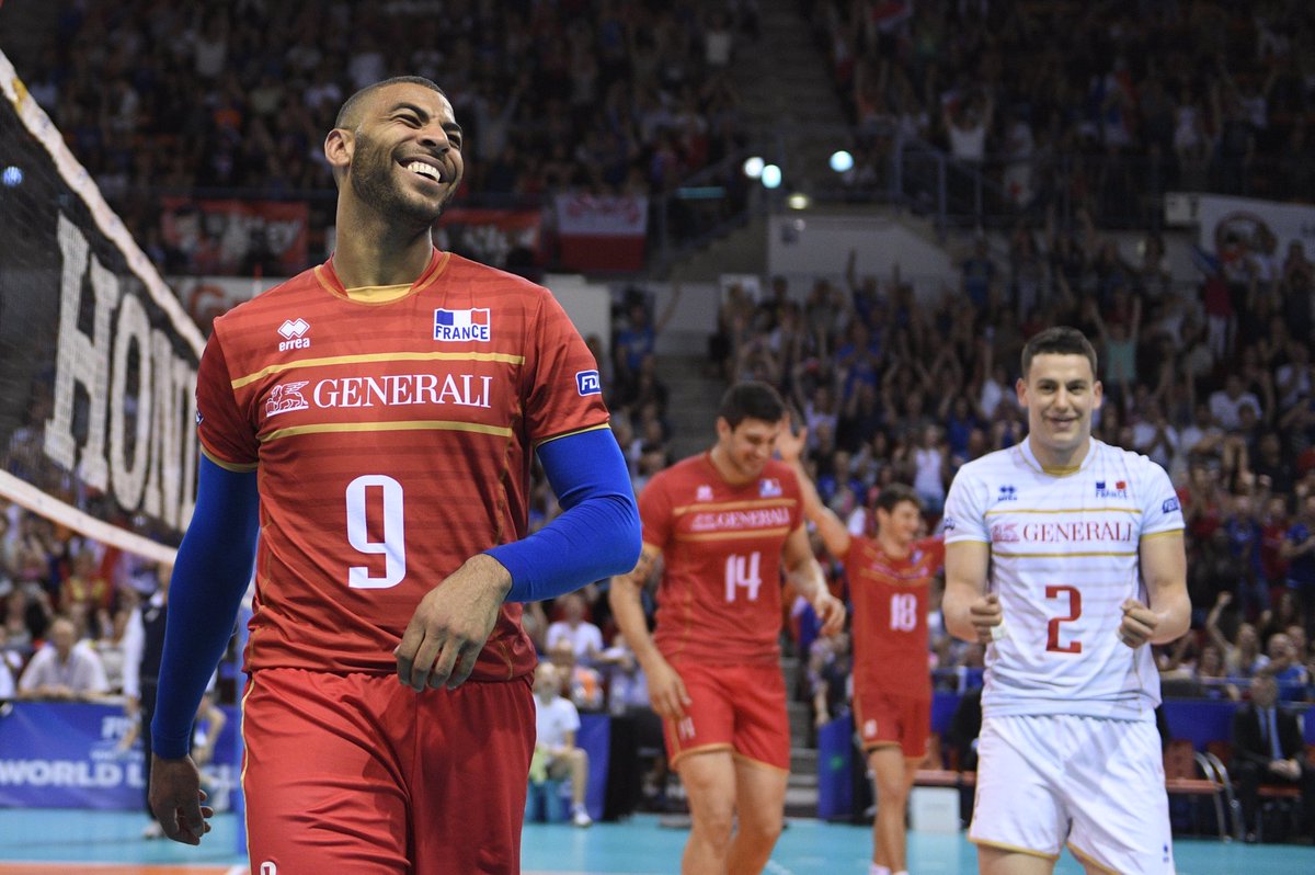 EarvinNgapeth's tweet photo. Top victoire 3-1 et une qualif pour le Final Six 🎉#fivbworldleague #codemillion2 #onlagarde🏆 https://t.co/RNxf4hRr6P
