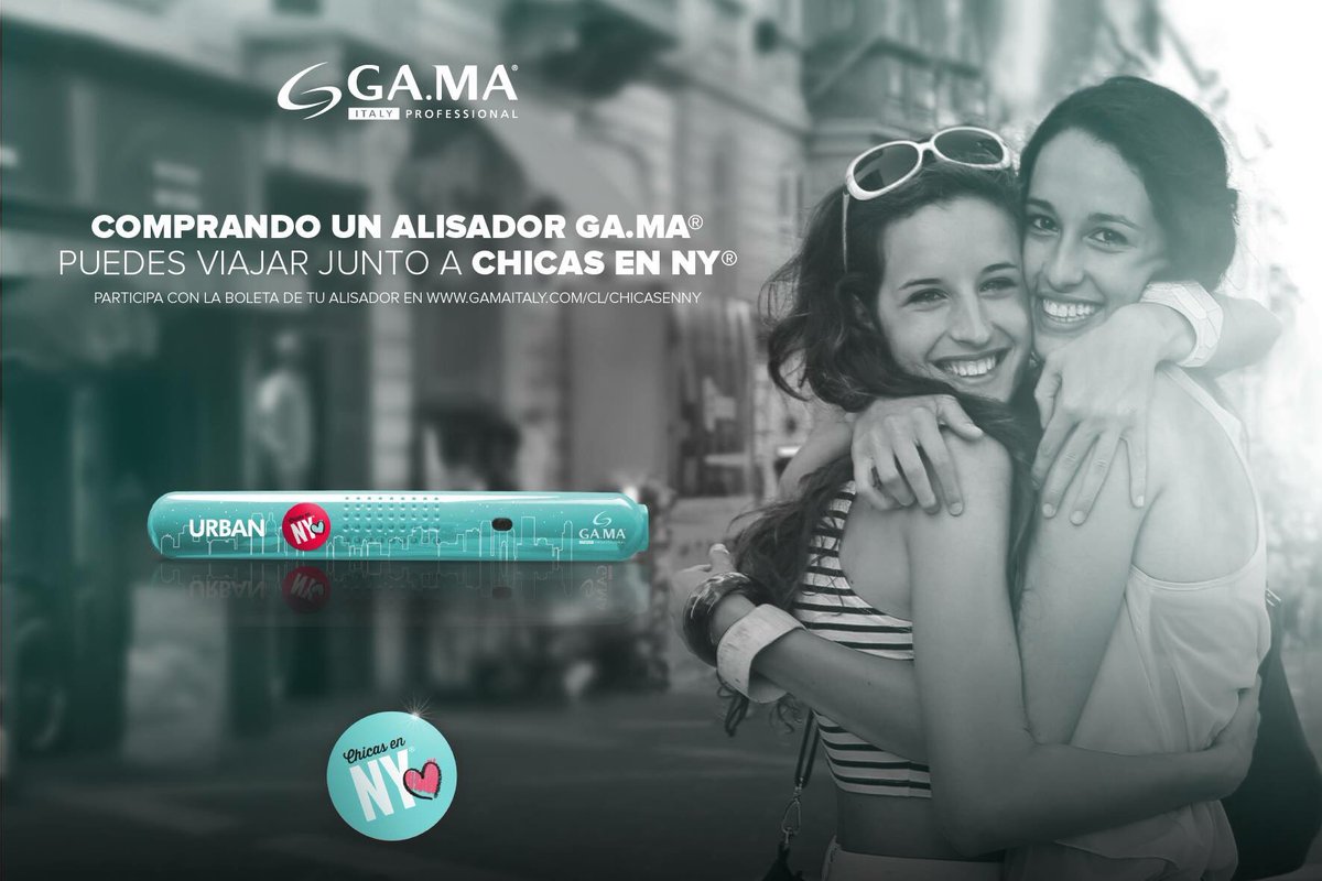 GAMA_Chile's tweet image. Si compraste tu alisador GA.MA, ingresa a gamaitaly.cl y podrás ganar un viaje a NY con @ChicasenNewYork