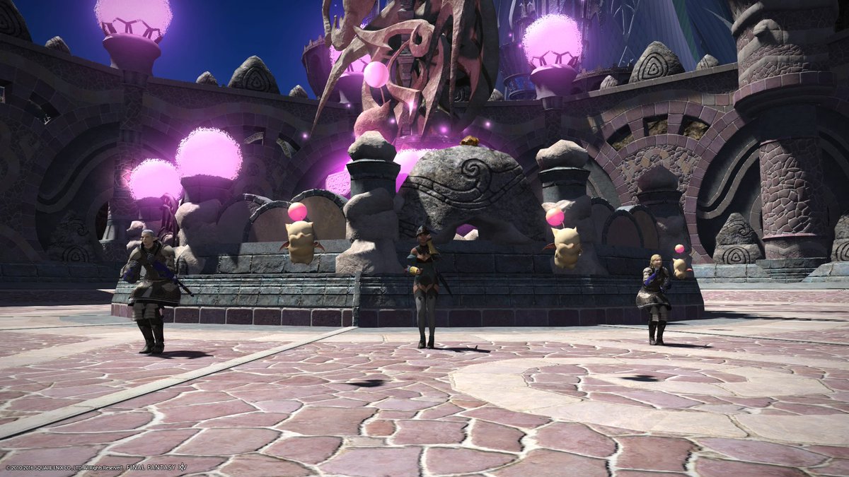Nalia_FFXIV's tweet photo. It's been a few days & I still love the #MogDance! Here I am with some of the folks in Zenith! #FFXIV https://t.co/o9crmz4bxv
