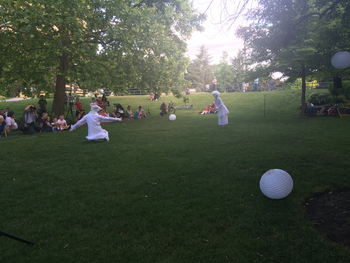 fluxldndance's tweet photo. BoucharDanse performing NOW in Ivey Park! https://t.co/U9tEvqRwwR
