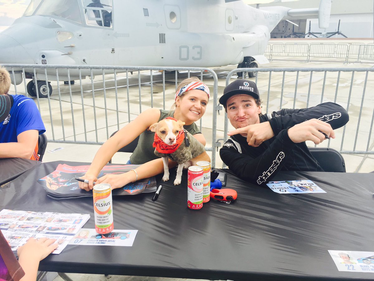 River_Racing's tweet photo. Autograph session!@CelsiusOfficial @ColleteDavis @BilkoFMX @RedBullGRC @K1RaceGear @TIAGirlClub @pitdogpete https://t.co/STiWuohuAS