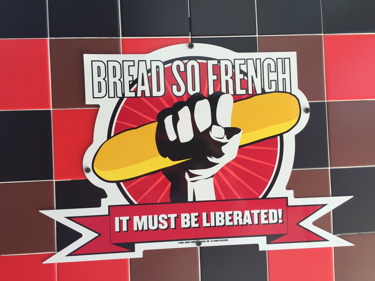 Tmeerdink's tweet photo. Oh no dough!  #Frexit #Brexit  #jimmyjohns. https://t.co/6fcPQDjNkM