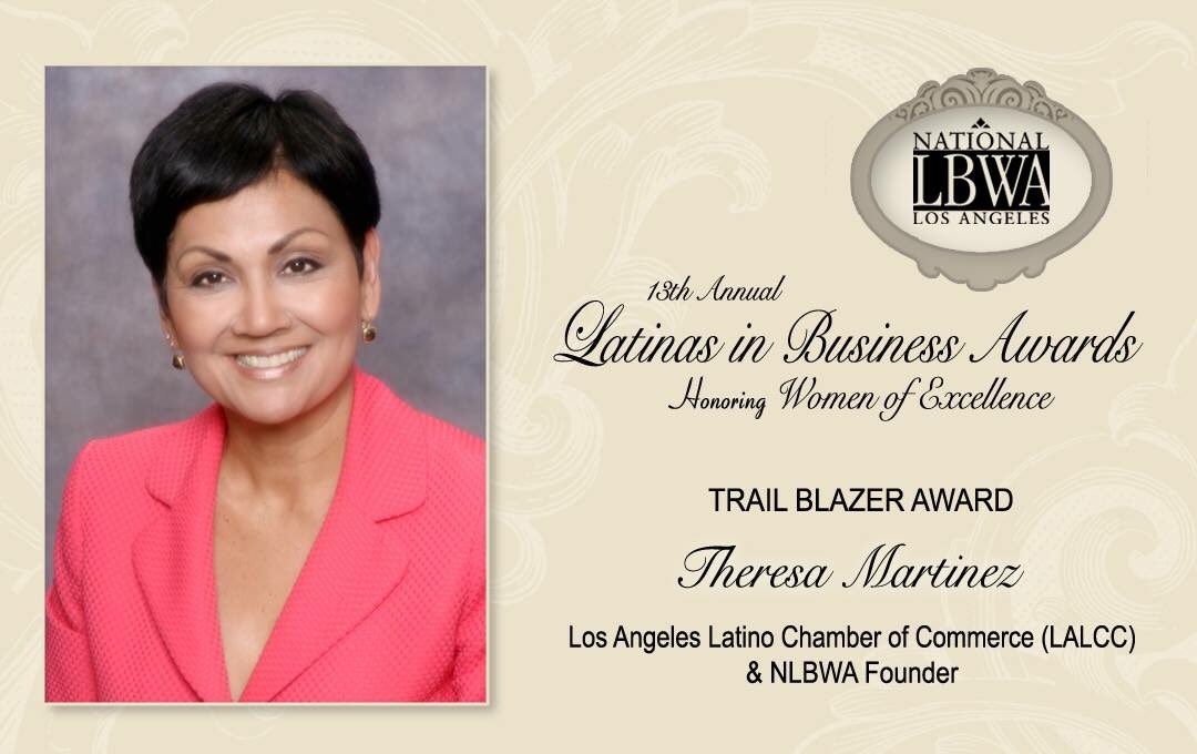 NLBWALA's tweet photo. Congrats to the 2016 Trail Blazer Honoree Theresa Martinez. TY for ur commitment to the organization&amp; our community! https://t.co/95YgAqhRSY