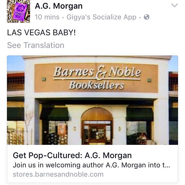a_g_morgan's tweet photo. Las Vegas Barnes and Noble book signing #purpleangst https://t.co/sXQRVADHsZ