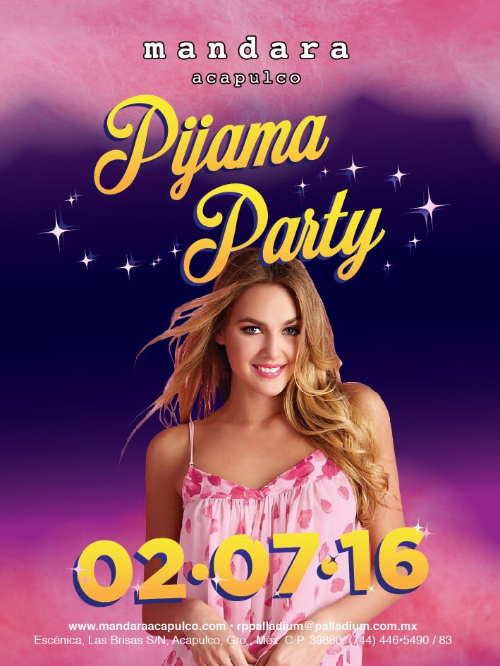 mandaraaaa's tweet photo. Grupo Palladium presenta Pijama Party @Palladium_Aca @loungepalladium @SiboneyPianoBar @TonysAsianB @mandaraaaa https://t.co/7NSNtcpLyE