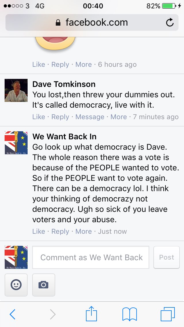 WeWantBackIn's tweet image. These leave voters are bullies. So tiring.