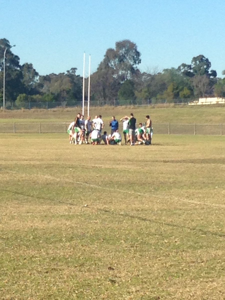 0-5 to 0-4 to Penrith at half time in the Men's B league final
