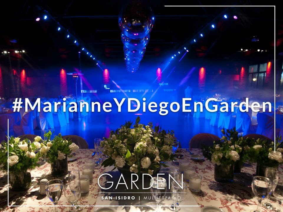 Todo listo para #MarianneYDiegoEnGarden